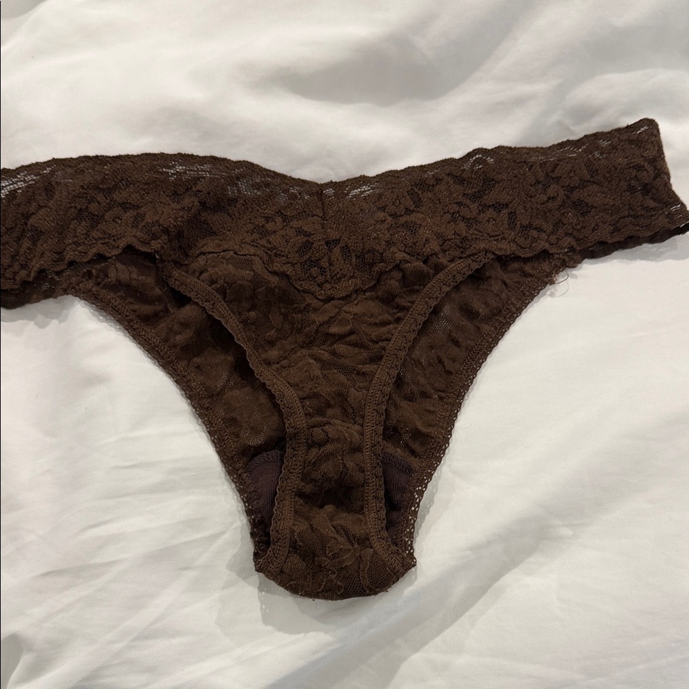 Hanky Panky Brown Lace Bikini thong